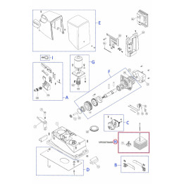 Kit transformátoru a diodového můstku (DPONTE-B.2830) SPEG070A00