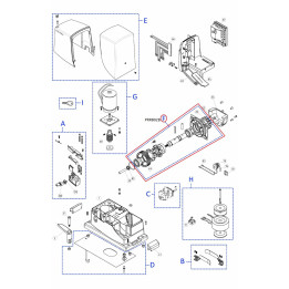 Kit převodovky pro RB1000/RO1000 (PRRB02B)