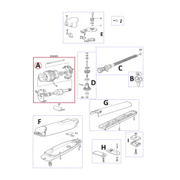 Sada elektromotoru pro WG5000 a WG4000 220V (WGA05)