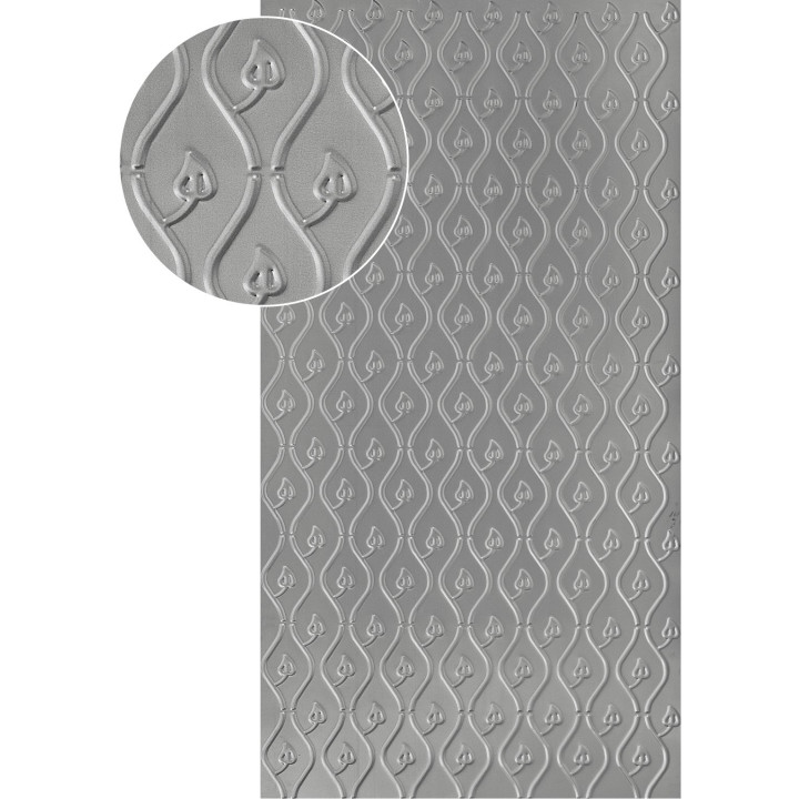 Plech pozinkovaný 2000 x 1000 x 1,2 mm - list, 3D efekt
