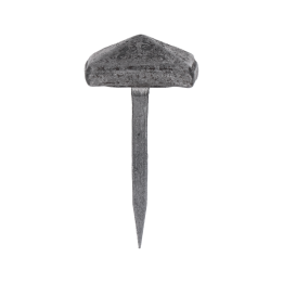 Ozdobný kovaný čtvercový hřebík, hlavička 19x19x8 mm, hrot 3x2x23 mm, bez povrchové úpravy