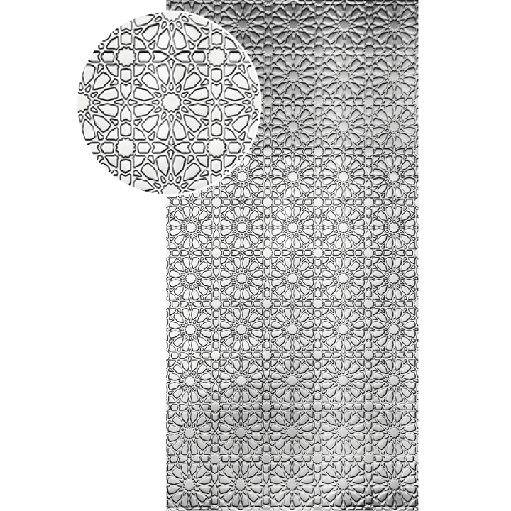 Plech pozinkovaný 2000x1000x1,2 mm (KVĚT 2, 3D efekt)