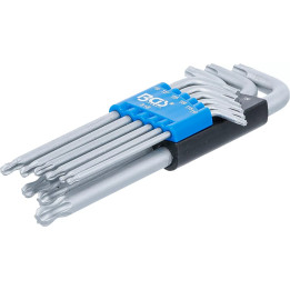 Sada zahnutých klíčů T-profil Torx T10-T50 (9dílná)