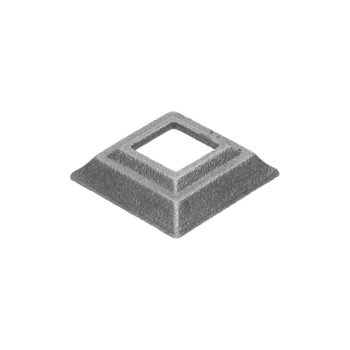 Krytka 50 x 50 x 16 mm s otvorem 21 x 21 mm (odlitek)