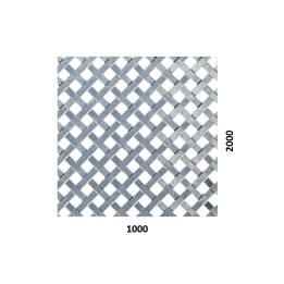 Děrovaný Fe plech tkanina, otvor 10 x 10 mm, rozteč 17 mm