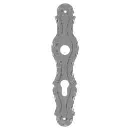 Štítek s děrami 260x57 mm, rozteč 90 mm, otvor na kliku 20 mm