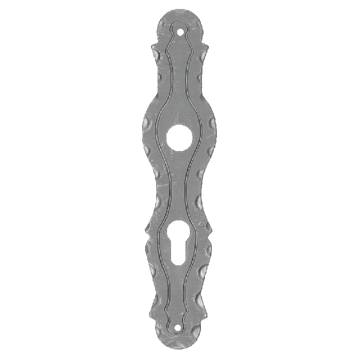 Štítek s děrami 260x57 mm, rozteč 90 mm, otvor na kliku 20 mm