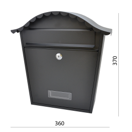 Poštovní schránka H 370 x L 360 x W 130 mm