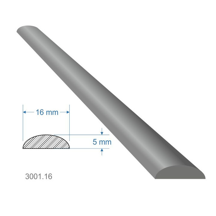 Pásovina oblá D 16 x 5 x 2000 mm, měkká