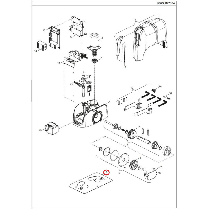 Podstavec pod motor, pozinkovaný (520PIAT004A00)