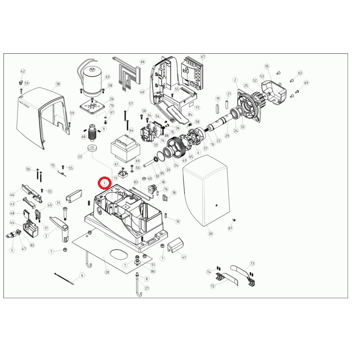 Korpus pohonu RB600/1000 (BMG0907R08.45673)
