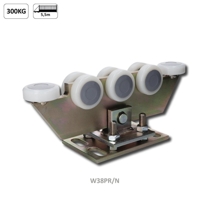 Bránový vozík do 300 kg, nastavitelný, profil 70 x 70 mm, pozink