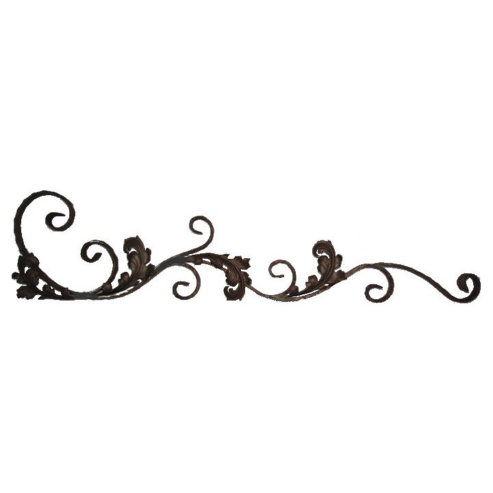 Kovářský ornament H 1350 x L 310 mm, 30 x 8 mm