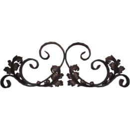 Kovářský ornament H 800 x L 290 mm, 30 x 8 mm
