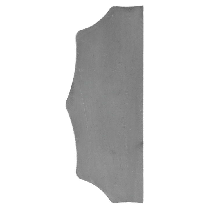 Štít 230x93x3 mm bez otvorů hladký oboustranný (levý i pravý)