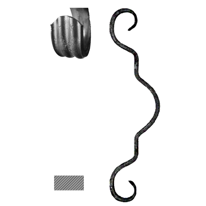 Prvek 12 x 6 mm, 270 x 70 mm