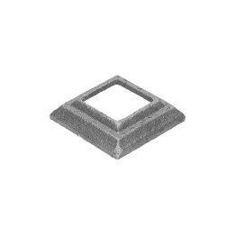 Krytka 62x62x16 mm s otvorem 31x31 mm, odlitek