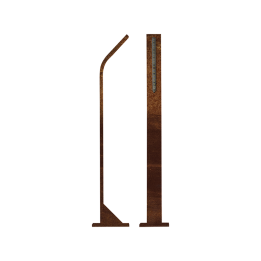 Venkovní LED osvětlení STIK M (H-750mm), barva CORTEN