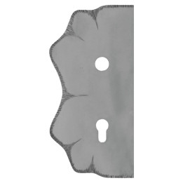 Štítek s otvory H 260 x L 125 mm, rozteč děr 90 mm, hr. 3 mm