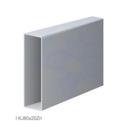 Uzavřený profil 80x20x1,2mm, zinkovaný DX51D+Z100, hladký (L=6000mm)