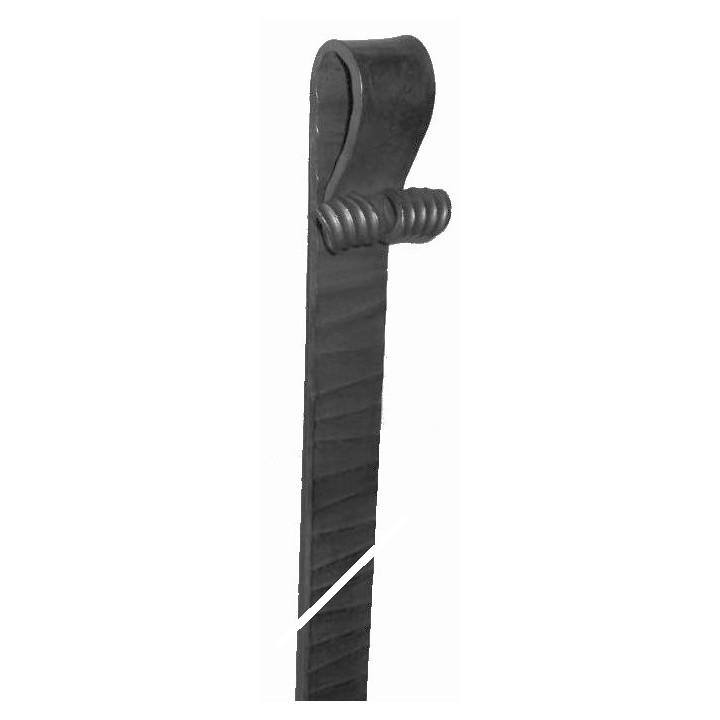 Klapačka černá S235 40x6x1900 mm