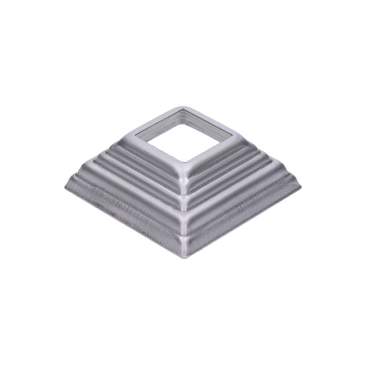 Krytka plechová 90x90x29 mm, díra 32x32 mm