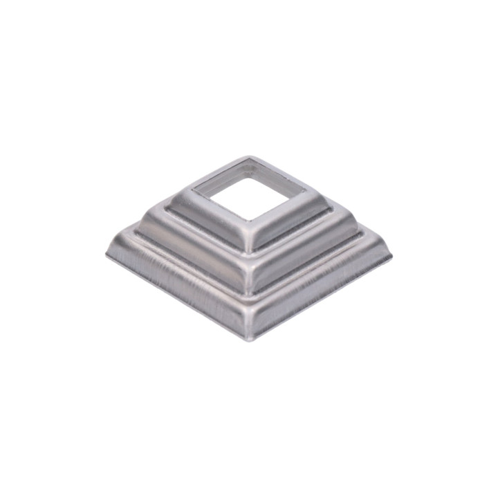 Krytka plechová 57 x 57 x 23 mm, díra 22 x 22 mm