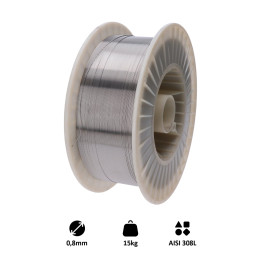 Svařovací drát AISI 308L (0.8 mm) 15 kg, MIG-MAG nerez