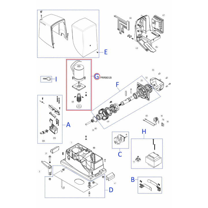 Sada motoru pro RB600 (PRRB01B)