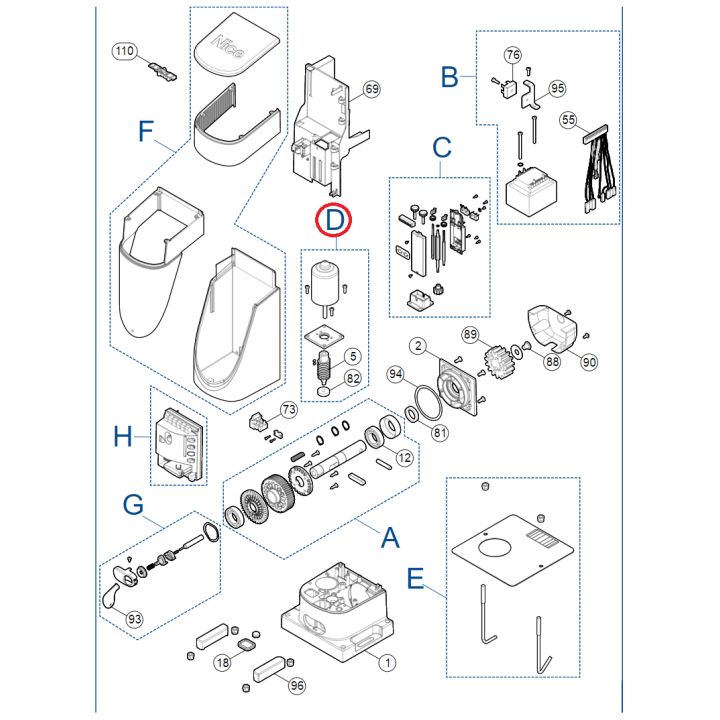 Kit motora SPMTG05200 pro SLH400