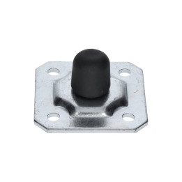 Nastavitelný doraz posuvných vrat, plotna 100x100 mm (pozinkovaný)