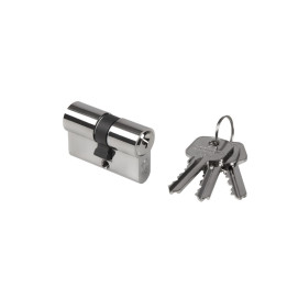 Cylindrická vložka EURO 23/23mm niklová, 3 klíče, šroub M5x65mm (LOCINOX)