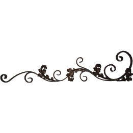 Kovářský ornament H 1350 x L 310 mm, 30 x 8 mm