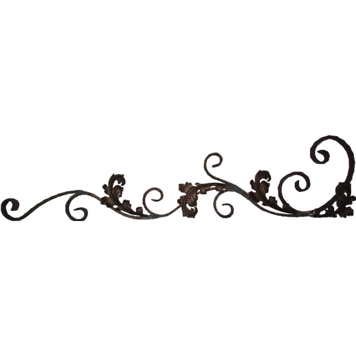 Kovářský ornament H 1350 x L 310 mm, 30 x 8 mm