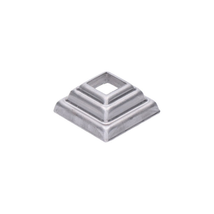 Krytka plechová 44 x 44 x 18 mm, díra 16 x 16 mm