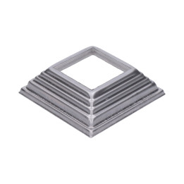 Krytka plechová 100 x 100 x 29 mm, díra 52 x 52 mm