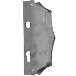 Kazetová sestava pro branku 230 x 93 x 40 mm, otvor pro kliku ø 20 mm, na profil 40 x 40 mm, hladká, pro zámek ZM90/80