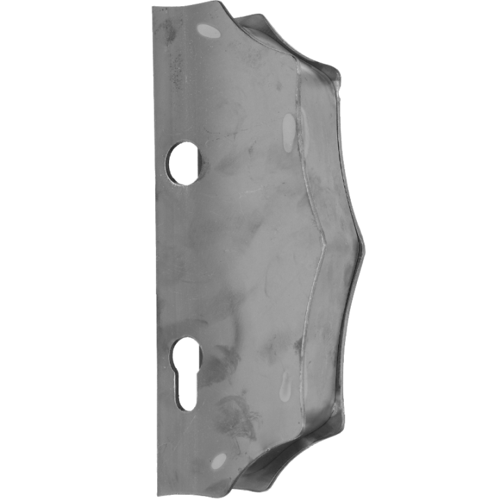 Kazetová sestava pro branku 230 x 93 x 40 mm, otvor pro kliku ø 20 mm, na profil 40 x 40 mm, hladká, pro zámek ZM90/80