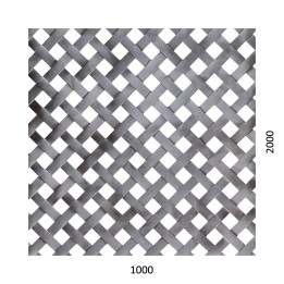 Děrovaný plech - tkanina Fe, díra 10x10 mm, rozteč 18 mm, 1000x2000x1,0 mm