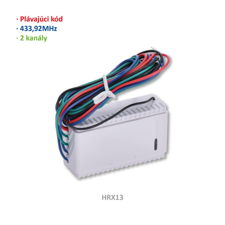 Přijímač externí R5113 2kanálový plovoucí kód (433,92 MHz)