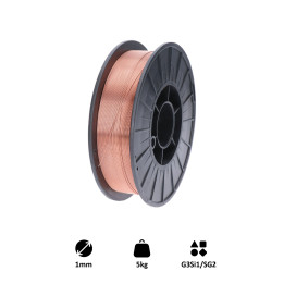 Drát svářecí 1,0 mm MIG/MAG(CO2) G3Si1/SG2 5 kg