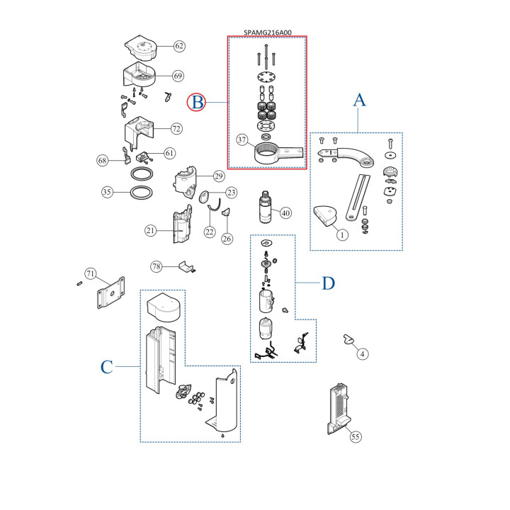 Kit ramena SPAMG216A00 pro WALKY