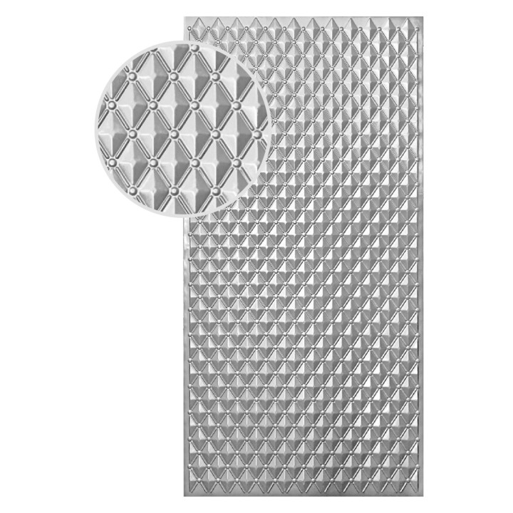 Plech pozinkovaný 2000x1000x1,2 mm - IHLAN, 3D efekt