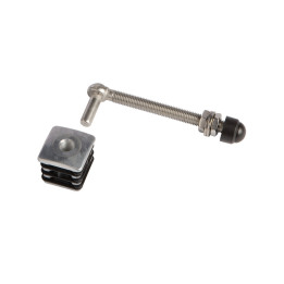 Souprava nerezových pantů L-130 mm pro zahradní branky