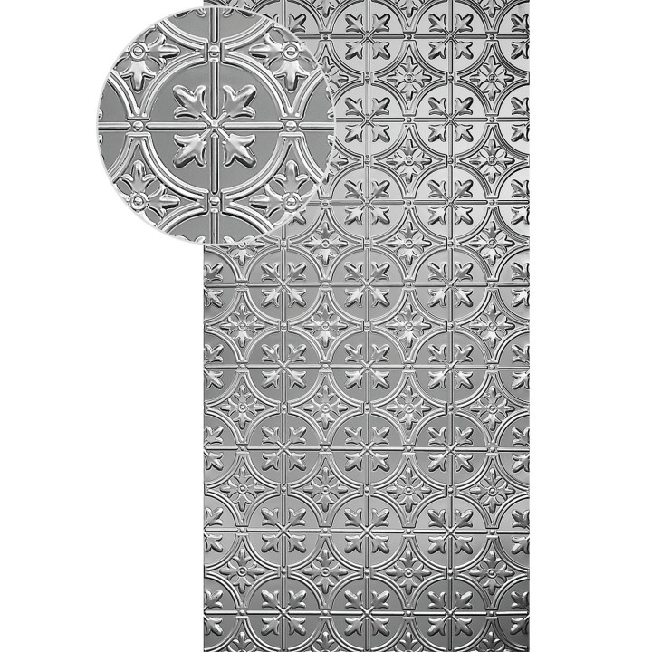 Plech pozinkovaný 2000x1000x1,2mm - listy, 3D vzor