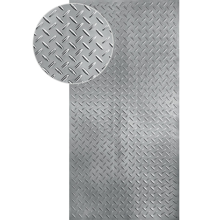 Plech pozinkovaný 2000x1000x1,2mm - slza, 3D vzor