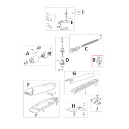 Kit vidlička a matice PMD2251.8003 pro WG3524HS