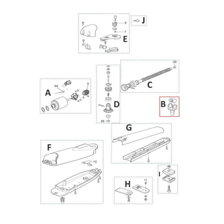 Kit vidlička a matice PMD2251.8003 pro WG3524HS