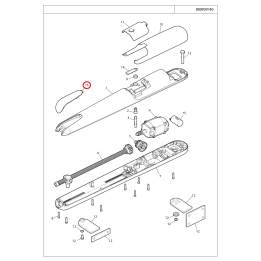 Přední šedý kryt pro RAY4000/24, Revo2224 (570MASC000X03)