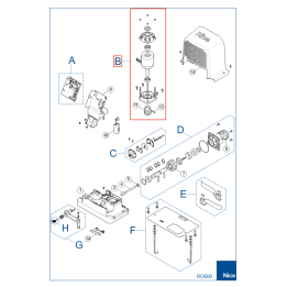 Kit elektromotoru s pastorkem pro ROBO RO600 (SPAMG602D00A)